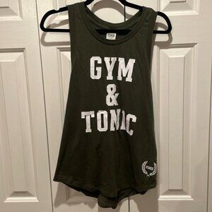 Victoria’s Secret PINK- Gym & Tonic Olive Green Racerback Tank